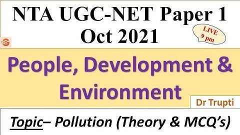 People, Development & Environment- Revision with MCQ