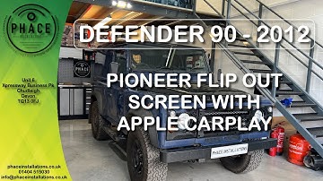DEFENDER 90 APPLE CARPLAY, DAB, BLUETOOTH PIONEER FLIP OUT STEREO & REVERSING CAMERA