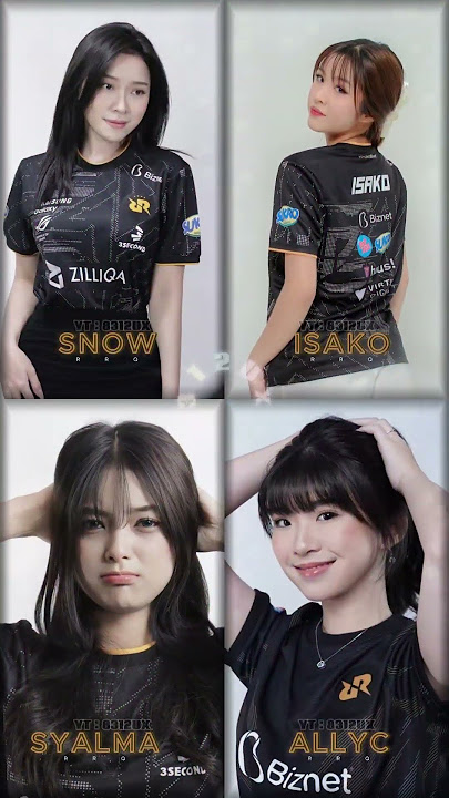 BA Talent RRQ Snow, syalma, Allyc, Isako #tiktok #viral #mlbb #rrq