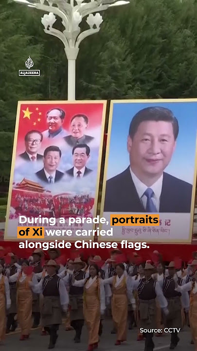 Xi Jinping makes rare visit to Tibet to celebrate 60 years of Chinese rule | AJ #shorts