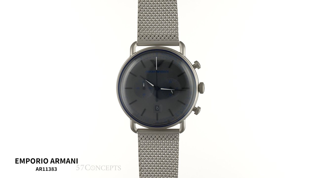 Chronograph Stainless Steel Watch | EMPORIO ARMANI Man
