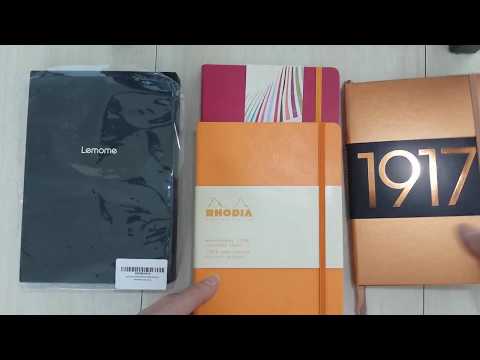 Lemome Leuchtturm Rhodia Rhodiarama A5 ruled notebooks bullet journal planners