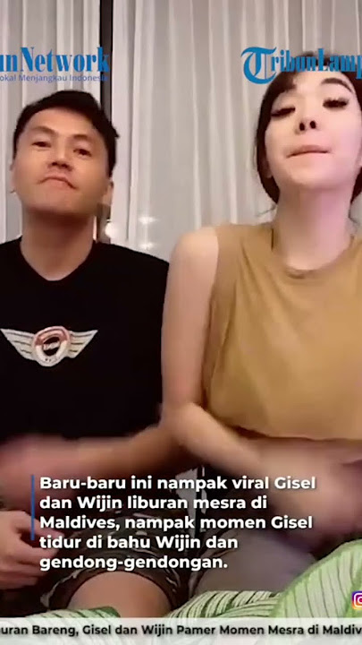 Gisel dan Wijin mesra saat liburan bareng di Maldives