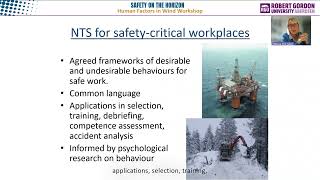 Non-Technical Skills - Human Factors in Wind Workshop