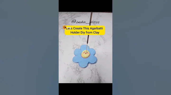 Let's Create Diy Agarbatti Holder from Clay #shorts #youtubeshorts #craft