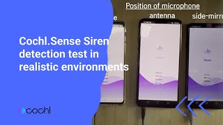 Cochl.Sense Siren detection test in realistic environments