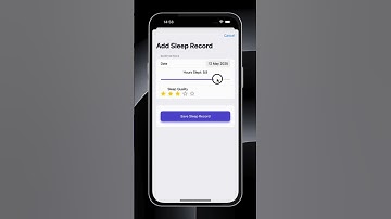 🛌 SwiftUI Sleep Tracker – Track, Visualize & Sleep Better! 🌙