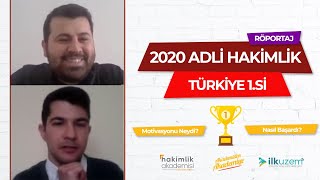Özel Röportaj | 2020 Adli Hakimlik Sınavında Nasıl Türkiye Birincisi Oldu?
