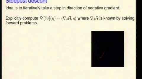 Numerical methods in inverse problems