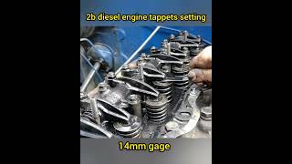 How to Toyota b2 engine Tappet Adjesting#14mm gage#