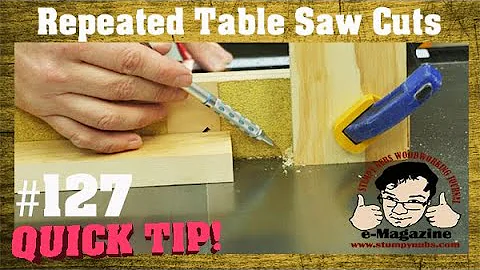 The PROPER way to make repeat cuts on the table saw!