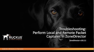 Troubleshooting ZoneDirector: Performing Packet Capture