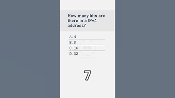 MCQ-5 | Networking Fundamentals: Exploring the Bit Count in IPv4 Addressing
