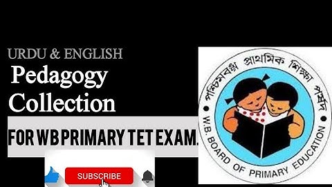 Wb primary tet dec.2022 ll URDU Pedagogy ll Important One liner