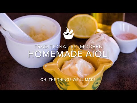 Homemade Aioli: Traditional Method vs. Easy Modern