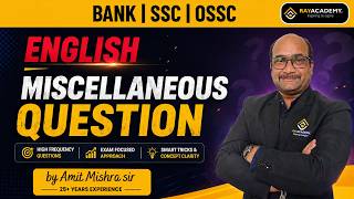 🔥 Miscellaneous Question Types PYQ | Most Important Previous Year Questions | By Amit Sir
