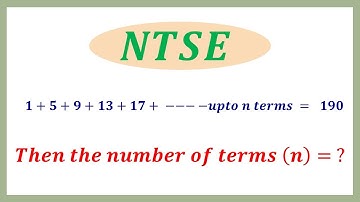 #How to find the number of terms (n) #NTSE Exam Question #Olympiad Exam #Progressions
