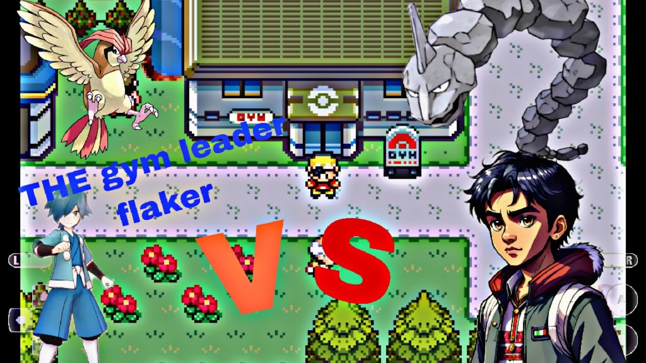 Fighting with the first gym leader faller of violet town (a new pokemon ...