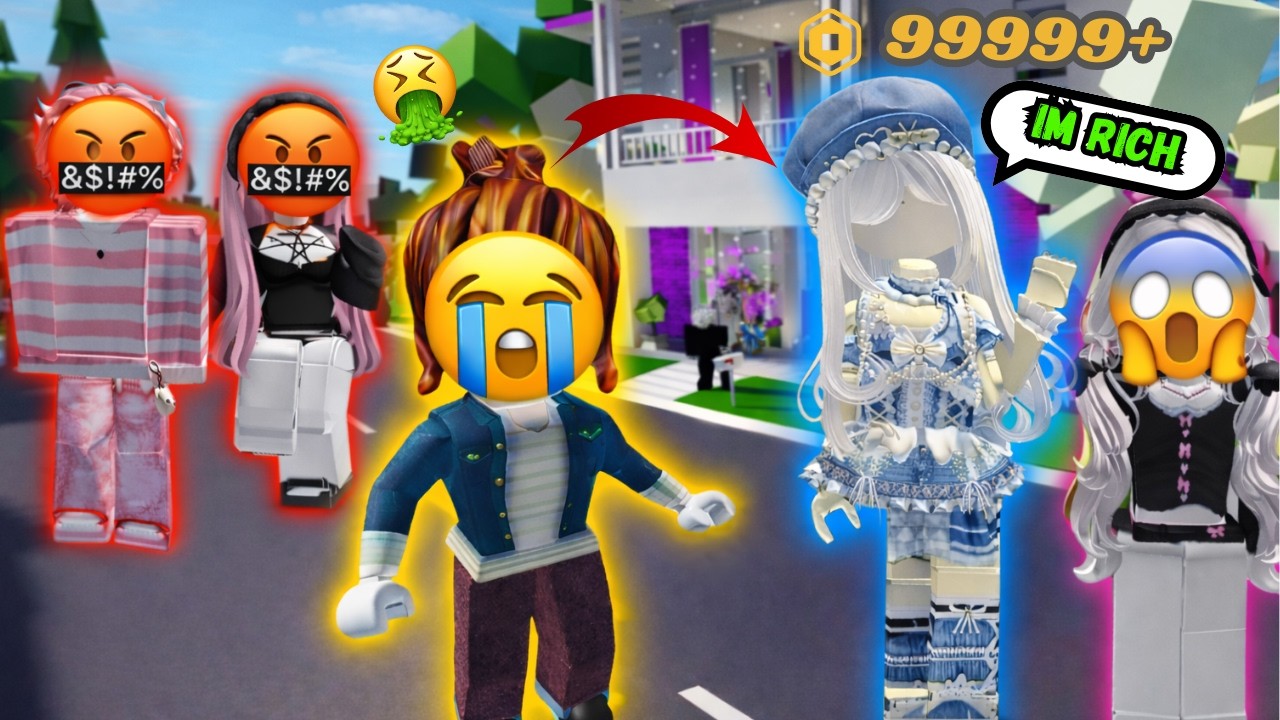 I Pretended to Be a BACON,  But I Was RICH TTS Roblox Story 💎😱