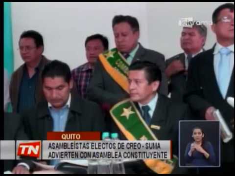 Asambleístas electos de CREO y Suma advierten con asamblea constituyente