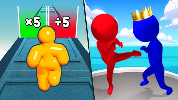 Tall Man Run / Size Up - Gameplay All Levels Satisfying Video BEST android GAMES