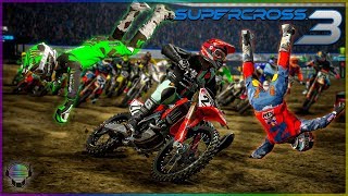SUPERCROSS SCRAMBLE! (I take out EVERYONE) | Supercross 3 screenshot 5