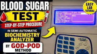 Glucose Test Practical Step by Step in Semi Automatic Biochemistry Analyzer | Erba chem 5x Machine