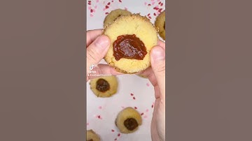 Time for a Bite of a Strawberry Jam Thumbprint Cookie!