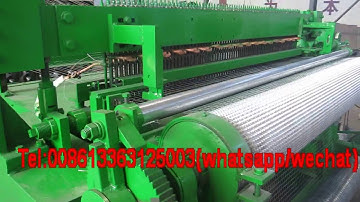 Full automatic welded wire mesh machine in rolls are finished testing
