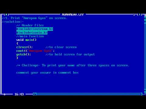 First Program in C/C++