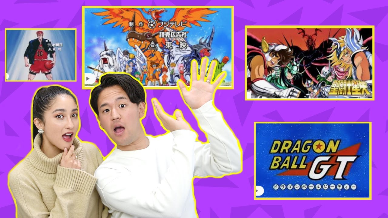 JAPONÉS  Y LATINA reaccionan a openings de animé en LATINO | 5 famosos  👊🏀 🌙  | Click a Japón