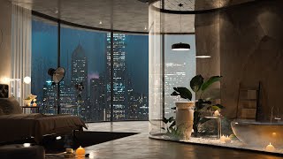 Urban Serenity in Chicago | Luxury Apartment Views and Jazz Music for Relaxation and Productivity 🎵 by Cozy Bedroom 13,760 views 2 years ago 3 hours, 11 minutes