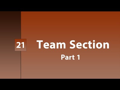 21 - ( Design Template ) Team Section | Part 1 [ owl Carousel  ]
