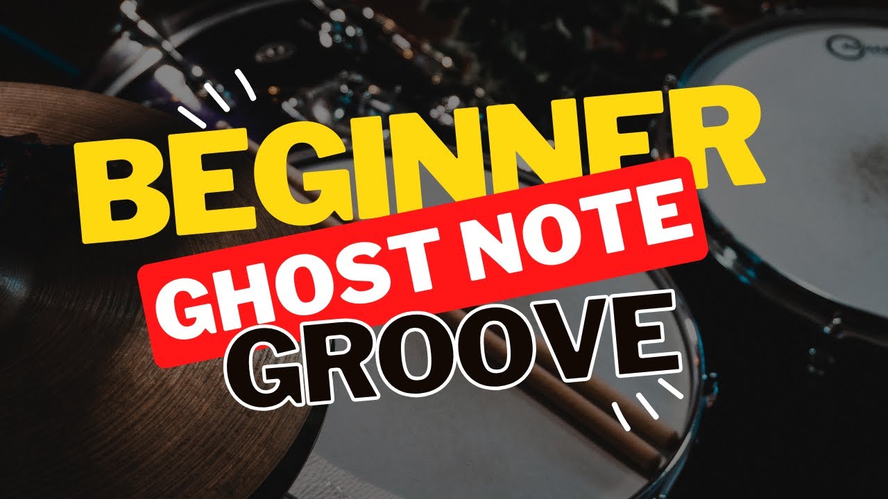 EASY Ghost Note Groove For BEGINNERS! - Drum lesson - YouTube