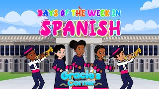 Days of the Week in Spanish | Learning Languages with Gracie’s Corner | Nursery Rhymes + Kids Songs by Gracie's Corner 2,041,366 views 7 months ago 3 minutes, 42 seconds