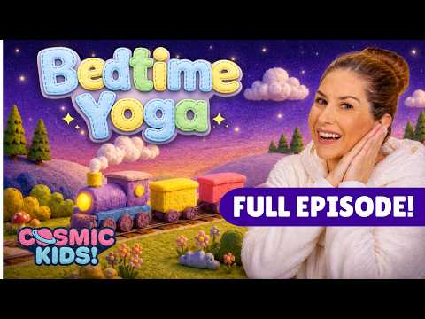 Bedtime Yoga for Kids Sleepy Train
