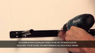 how to duraline zwevende wandplank xl paneel monteren nederlands youtube
