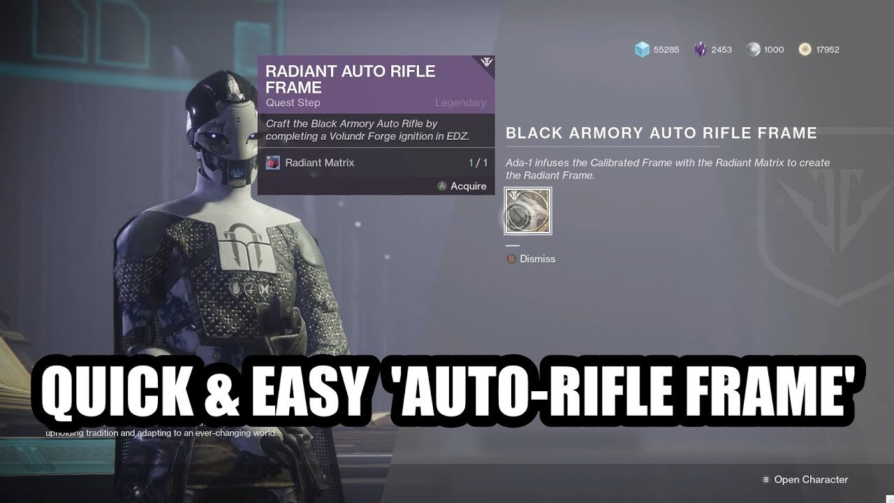 QUICK & EASY 'Auto Rifle Frame' (Ringing Nail) Quest Guide Destiny 2