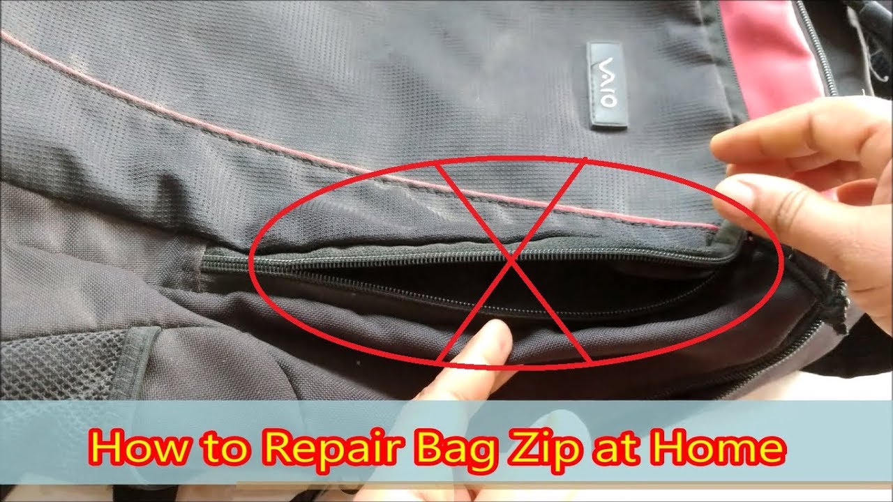 How to Repair Bag Zip at Home