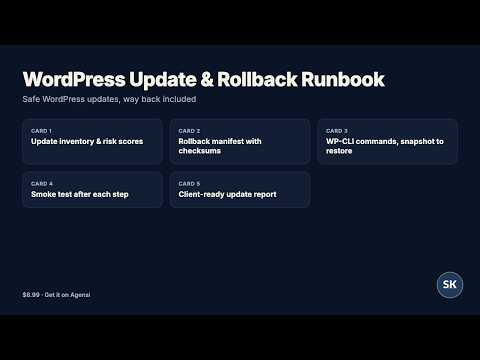 Update WordPress plugins safely with a written rollback plan