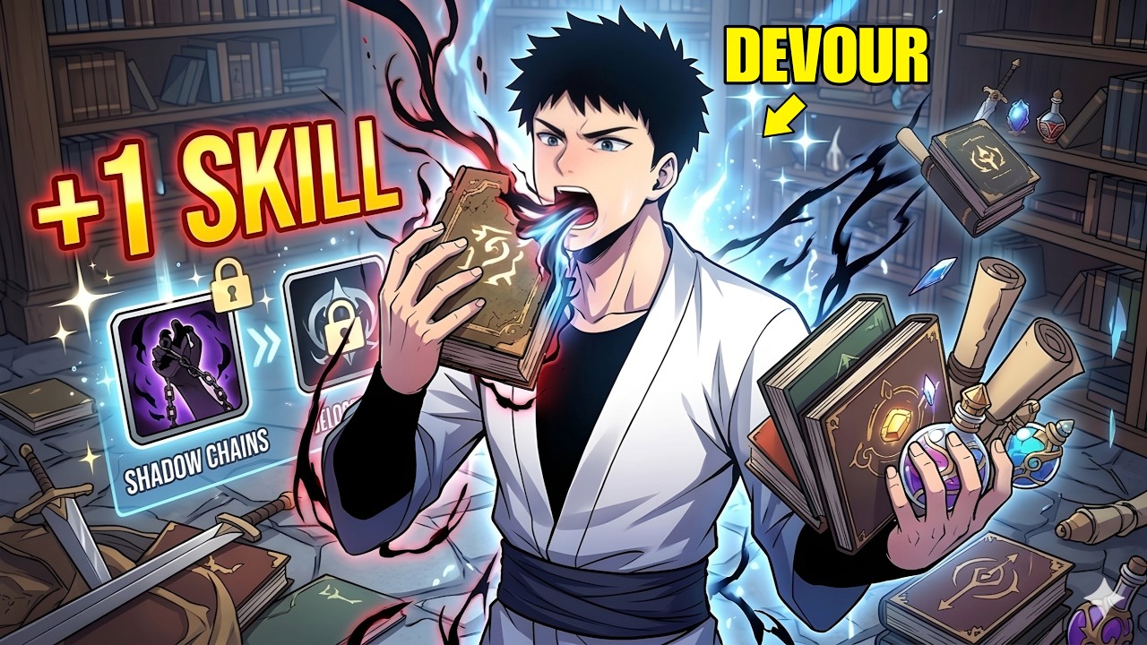 He Devours Skill Books And Items To Obtain Skills And Power Without ...