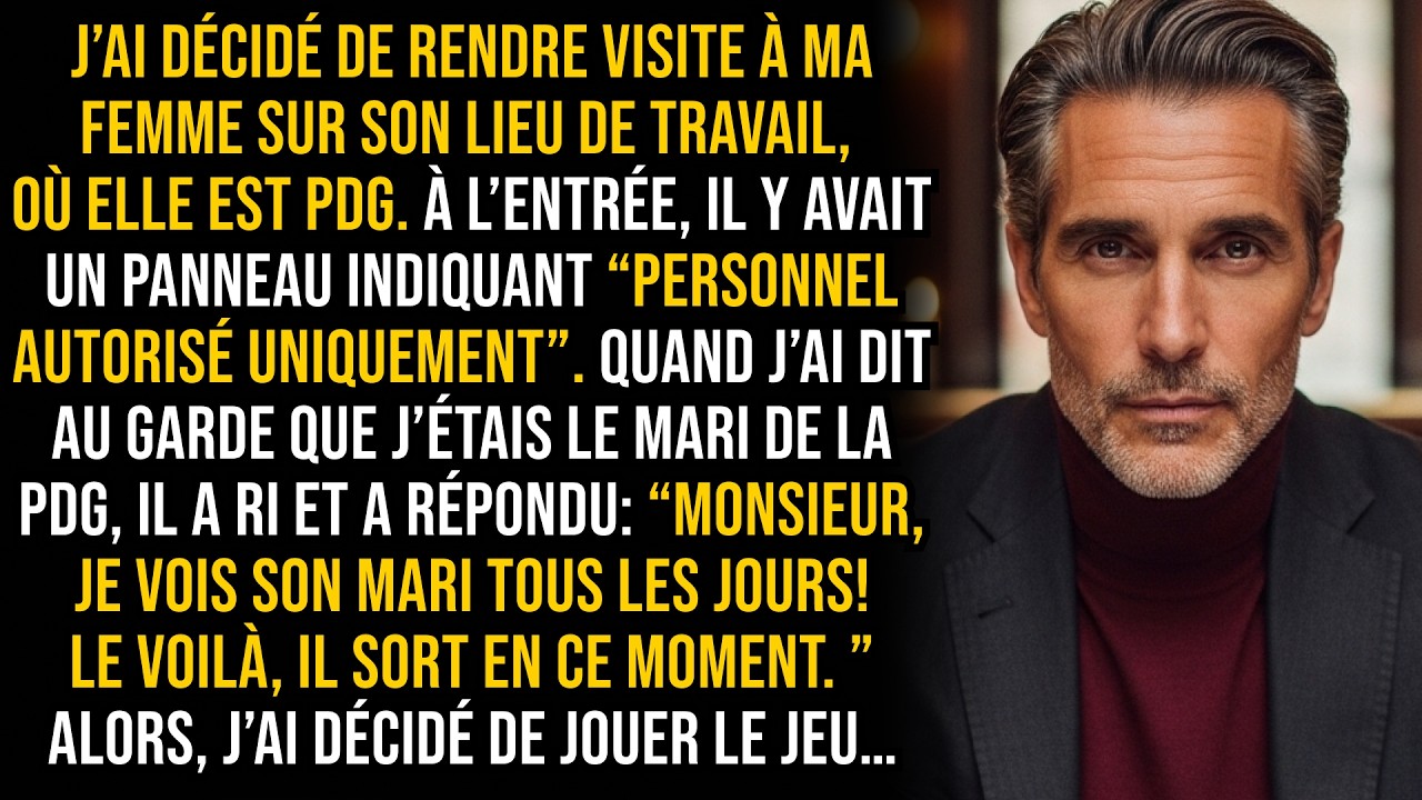 J’ai décidé de rendre visite à ma femme, PDG. À l’entrée, un panneau disait…