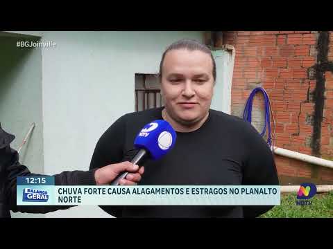 Chuva forte causa alagamentos e atinge escolas no Planalto Norte de SC