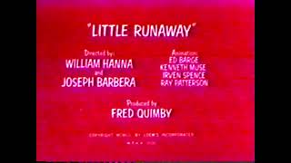Tom And Jerry - Little Runaway 1952 1960S1970S Cbs Tv Print With Remastered Soundtrack