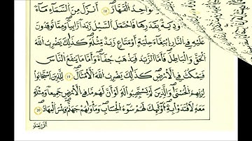 سورة الرعد الشيخ علي الحذيفي رواية قالون