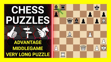Chess Puzzles to Practice. Themes: Advantage, Middlegame, Very long puzzle. Learn Chess