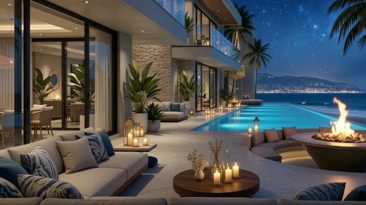 Guarda Luxury Modern Beachfront Villa at Night 🌴✨ Cinematic 4K Architecture & Infinity Pool Ambience su YouTube Guarda Luxury Modern Beachfront Villa at Night 🌴✨ Cinematic 4K Architecture & Infinity Pool Ambience su YouTube