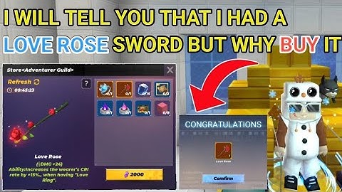 Blockman go Skyblock || I will tell you what I Had A Love Rose Sword But WHY Buy It...