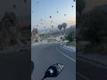 Kapadokya gün doğumunda balonların arasında motorsiklet sürdük #cappadocia #kapadokya #tracer7 #fly