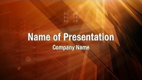 Abstract Music Guitar PowerPoint Video Template Backgrounds - DigitalOfficePro #01321V